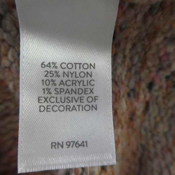 Purejill Pink Crewneck Pullover Knit Sweater Womens Medium - Picture 7 of 7